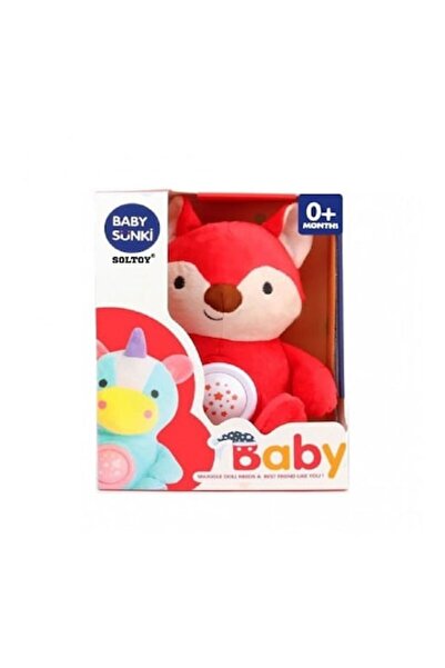 SOLTOY Jucarie de plus SOLTOY® Sunki Vulpita cu sunete linistitoare si proiec...