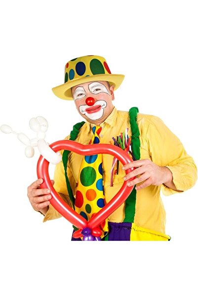 Flippy Pălărie decorativă, pliabilă, pentru petreceri, model de clovn, multicoloră