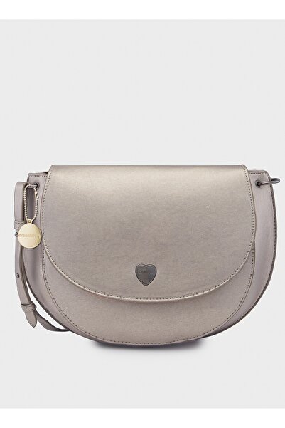 Caprese حقيبة أفا كروس بودي كبيرة باللون الرصاصي