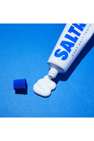 SALTRAIN Blue Clean Breath Toothpaste 30g – Korean Gray Salt Toothpaste for Fresh Breath & Gentle Oral Care
