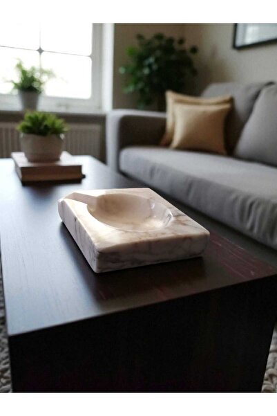 Concept ONYX by CEHRELI Natural Stone Square Marble Cigar Ashtray Gift Decorative Object
