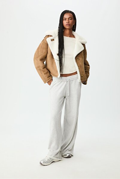 Stradivarius Kombine içi kürklü ceket