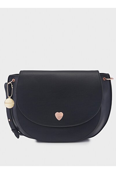 Caprese حقيبة أفا كروس بودي كبيرة سوداء