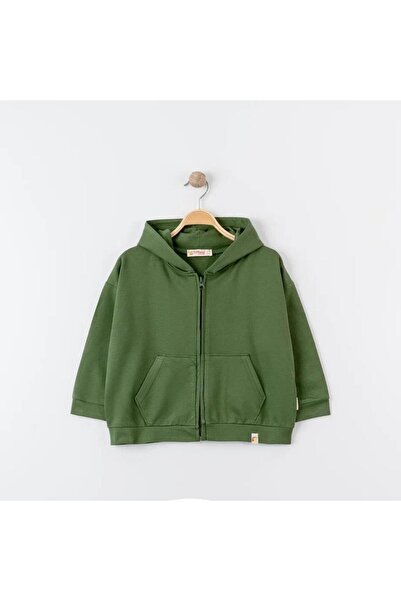 Tiffany Φούτερ με φερμουάρ με κουκούλα με θέμα Oversize