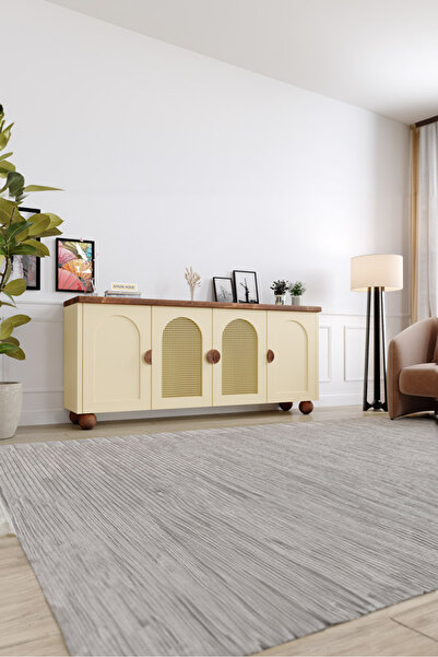 KIYMIK HOME Bohem Konsol – Size Özel Üretim – Gerçek Ağaç - Ceviz - Krem