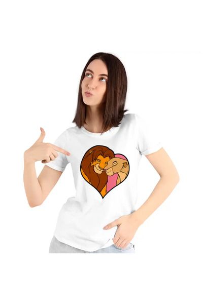 OEM Γυναικείο T-shirt The Lion King Love