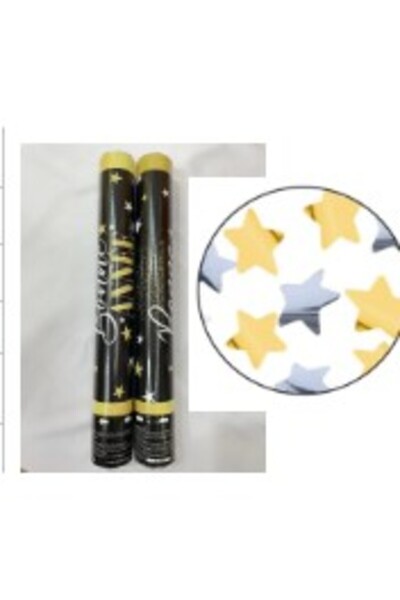 Teo Tub de Confetti, , Bonne Annee, 30x5 cm, Confetii Stelute din Aluminiu, A...