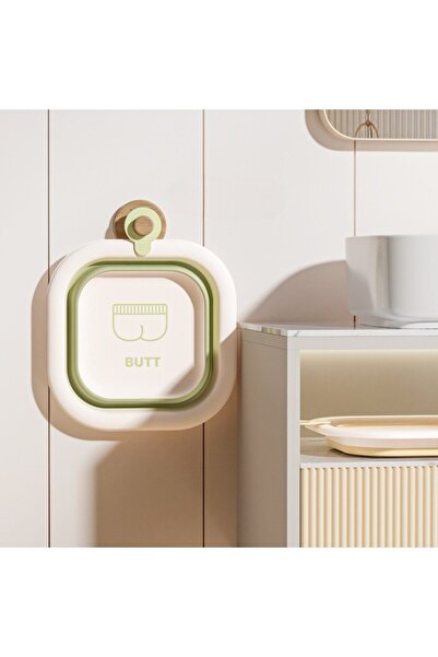 Flippy Foldable Baby Bath Tub, Square, Green, 30x30x3.5 cm, 3.5 L