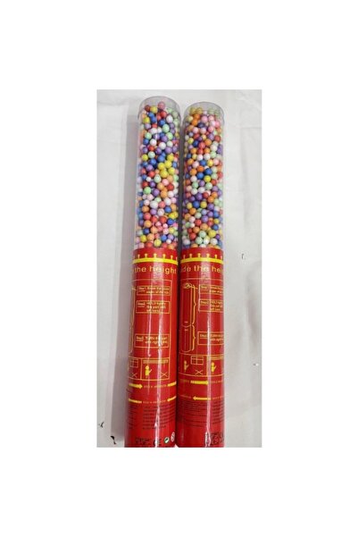 Flippy Confetti Cannon 30 cm – Polystyrene Bead Confetti, Multicolor