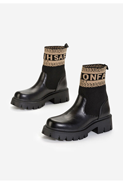 B T Shoes černé dámské kotníkové boty Mabella