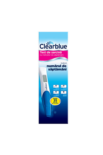 clear blue Digital pregnancy test with week indicator, 1 piece, Clearblue