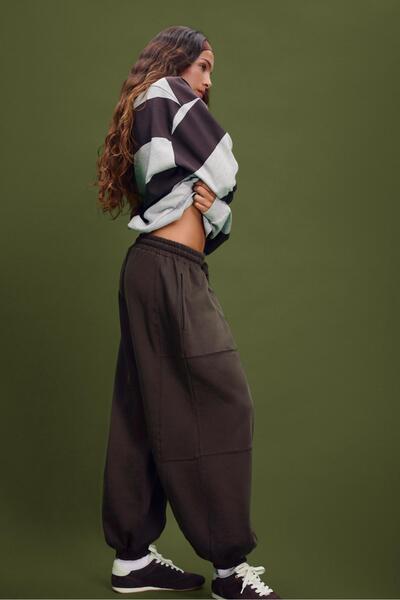 Stradivarius Balon Paça Polar Jogger Pantolon