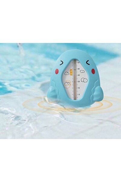 Flippy Bath Thermometer, Floating, Waterproof, Multifunctional, Chicken Model, 10.5x10.5x2.5 cm, Blu