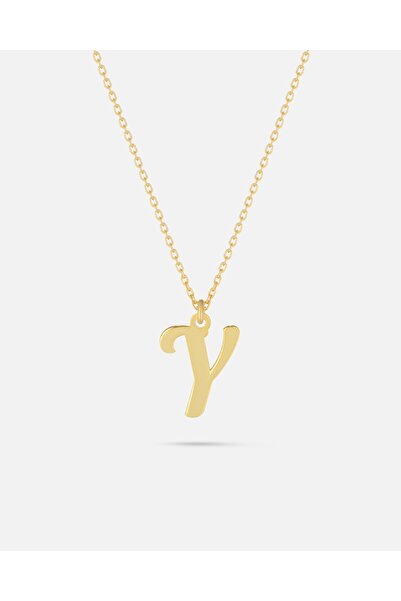 MEKS JEWELS 14 Ayar Altın Harfli Kolye