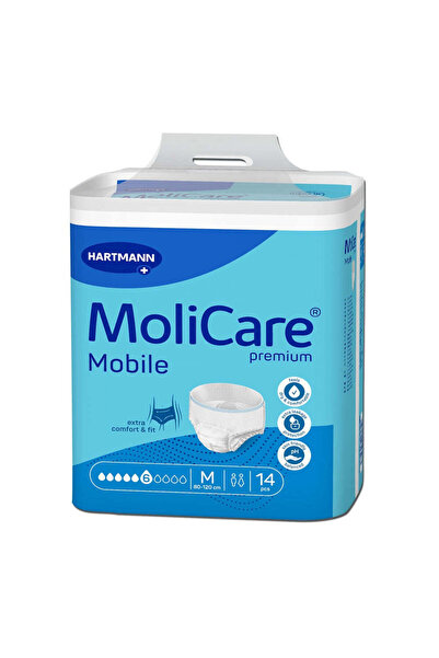 Other MoliCare Mobile 6-drop urinary incontinence briefs, Size M, 14 pieces, Hartmann