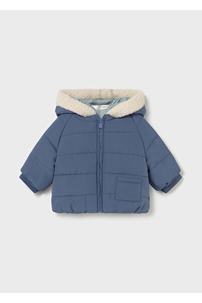 MAYORAL معطف للأطفال الرضع ذو وجهين باللون الأزرق الداكن