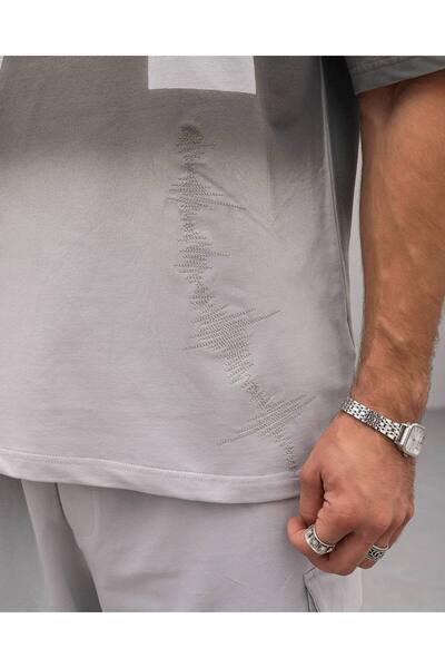 Nakış desenli Oversize Tshirt