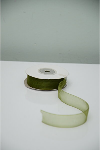 ÇINARASYADAHOME Pistachio Green Organza Ribbon Roll 20 mm X 25 Yards Decorative Gift Wrap & Embellishment Ribbon