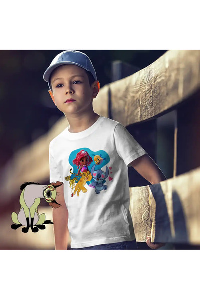 OEM Children's T-shirt for Boys Ariel Stitch Guard Felina Fuli Kion