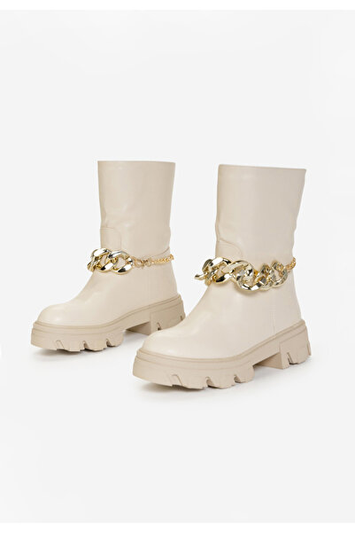 B T Shoes Béžové dámské kotníkové boty Julieta