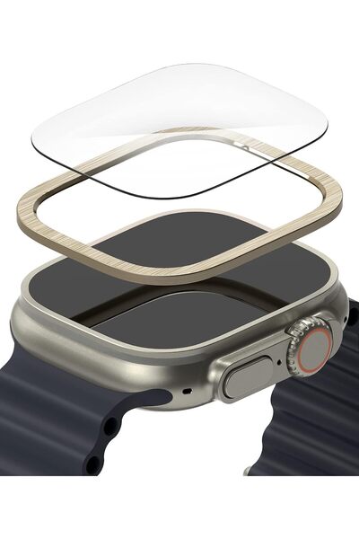 Ringke Apple Watch Ultra 2 / 1 Screen Protector 49mm) and Case |Bezel Styling & Glass- 49-05