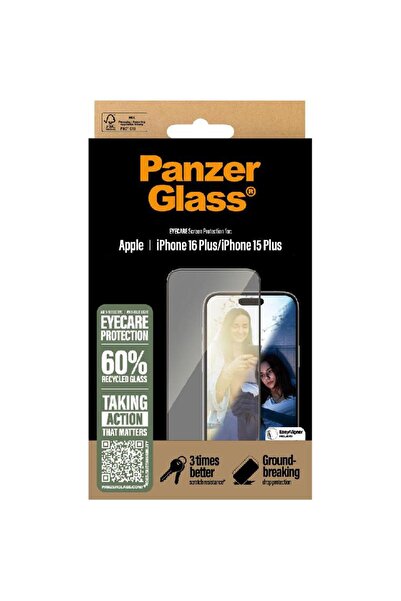 Panzer Glass واقي شاشة الهاتف الذكي Ultra-Wide Fit Eyecare