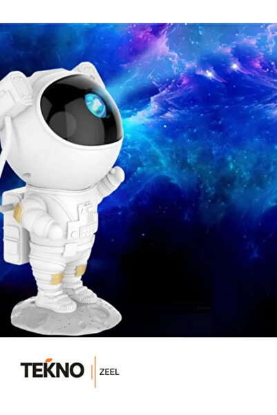 teknozeel Astronot Gece Lambası , Galaksiler Ve Yıldızlar Gökyüzü Projeksiyon Işığı - Kumandalı