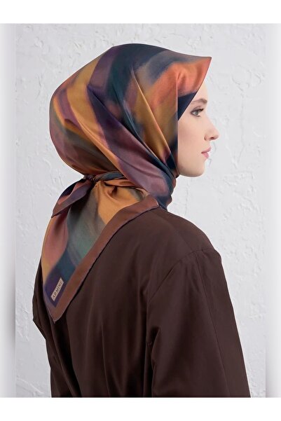 Armine Шарф з абстрактним візерунком з чистого шовку твіл 9436D