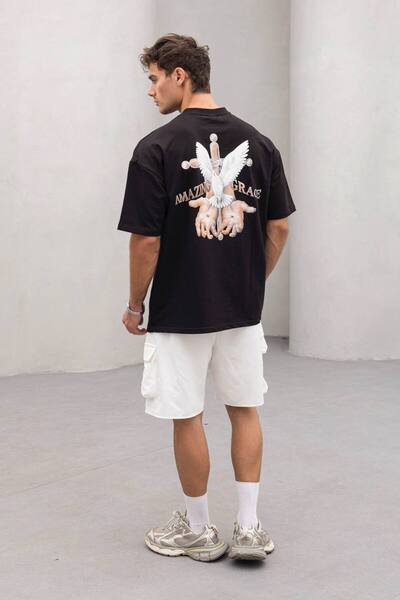 Ön/Arka Baskılı Oversize Thisrt