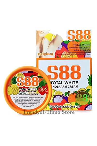 s88 كريم توتال وايت للإبطين ٣٥ غرام - تبييض، تحكم في الرائحة، وتنعيم البشرة م...