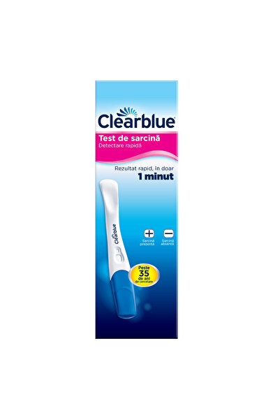 clear blue Test de sarcina detectare rapida, 1 bucata, Clearblue