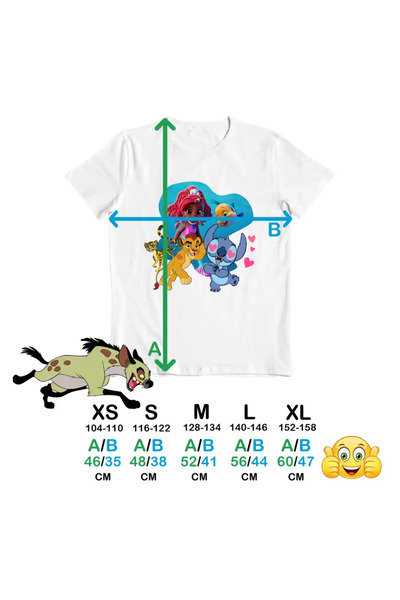 OEM Children's T-shirt for Girls Ariel Stitch Guard Felina Fuli Kion