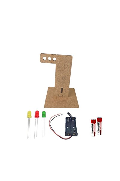 Fapatech Trafik Lambası Elektronik Seti – Mini Trafik Işıkları STEM Fen Bilimleri Seti