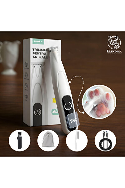 Elindor ® Mașină de tuns pentru animale de companie, pentru câini și pisici, ...