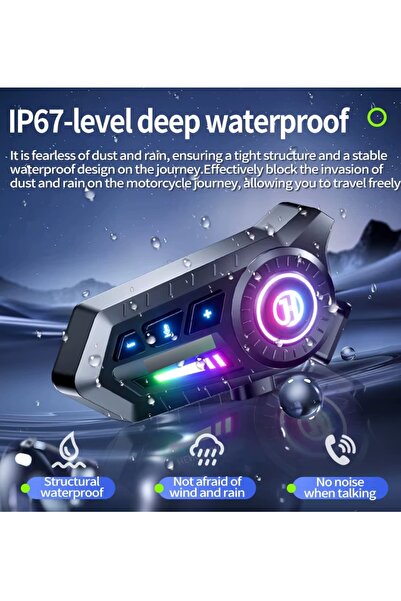 Blackbird Game Center Blic X3 Bluetooth 5.3 Kask Kulaklığı | Motosiklet İçin Kablosuz İletişim ve Müzik Sistemi