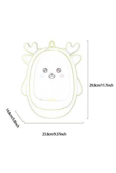 Flippy Boys' Urinal, Deer-Shaped, 0-8 yrs, Wall-Mount, Brush Included, Yellow