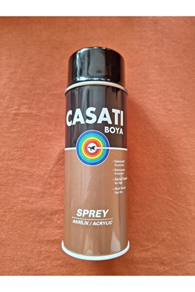 Casati Akrilik Sprey Boya 400 ml – Düz Siyah RAL 9005, Hızlı Kuruyan