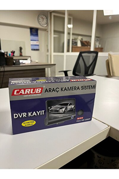 Carub ARAÇ İÇİ KAYIT KAMERASI İÇ-ÖN-ARKA 4İNCH VANTUZLU EKRANLI 12V DVR FULL ...