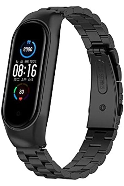 O Ozone سوار شاومي مي باند 7/6/5 | سوار ساعة من الفولاذ المقاوم للصدأ بثلاث ح...