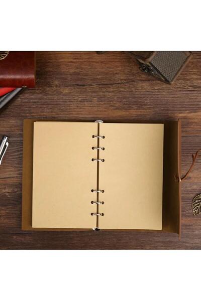 Menessa World Leaf Embossed Leather Scrapbook