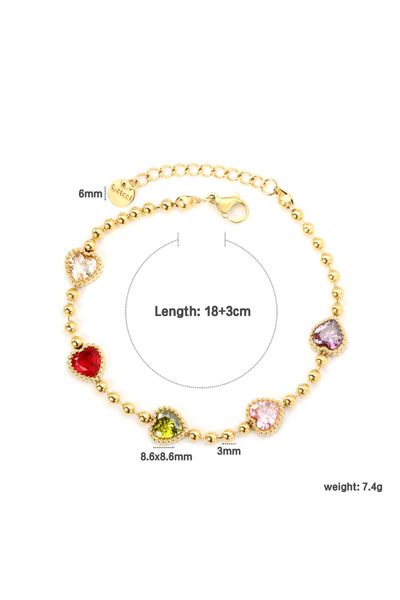 Choice BR26900MG Fashion Eye Pendant Bracelet Bead String Bracelet Girl Personality Versatile Cherry Access