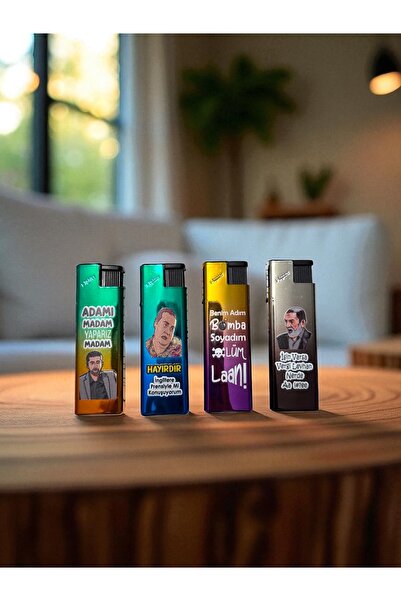 Kiri Baskılı turbolu metal kaplamalı çakmak MODEL 9