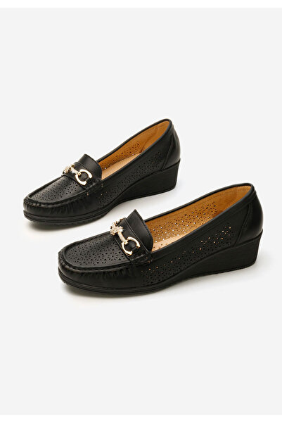 B T Shoes Čierne mokasíny dámske Gracela