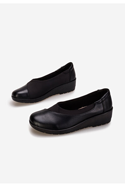 B T Shoes Iselda black platform loafers