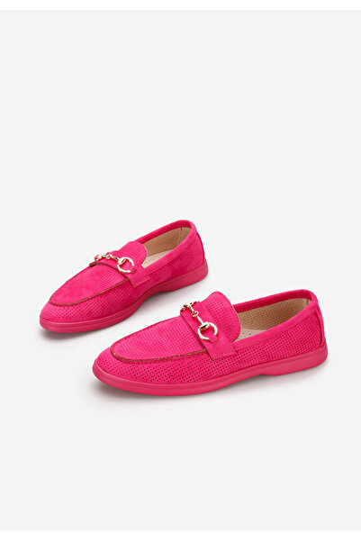 B T Shoes Fuchsiové dámské mokasíny Maceira V5