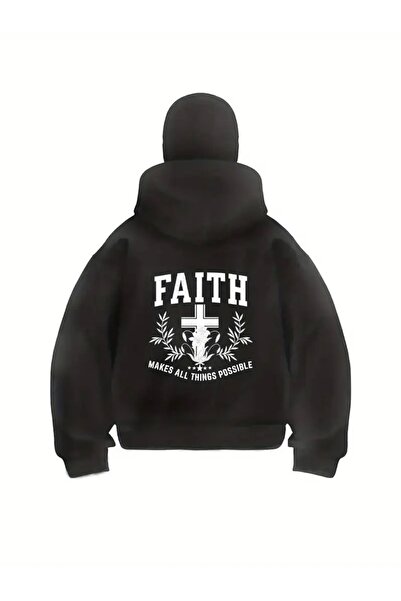 1blood سترة نينجا للجنسين مطبوعة عليها كلمة "إيمان" مع قناع ثلجي