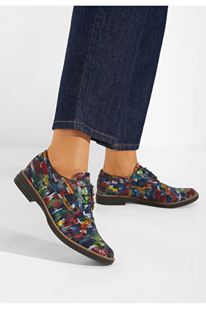 B T Shoes Vícebarevné kožené derby dámské Otivera V2