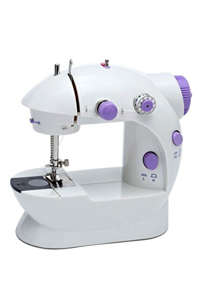 stuffix Portable Sewing Machine with Foot Pedal, Battery or AC Powered, White