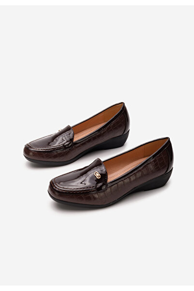 B T Shoes Hnědé dámské mokasíny Nimisha