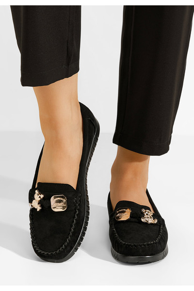 B T Shoes Women's Maritia black loafers